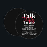 Convite Fale 30 Para Mim, Círculo Moderno de aniversário d<br><div class="desc">Converse 30 comigo, Convite para o Círculo de aniversário de 30 anos Moderno.Fale 30 Para Mim Convite de festas Moderno "Fazer 30 anos nunca foi tão chique! Faça seu aniversário de marco um aniversário inesquecível com nosso Convite de festas de aniversário de 30 anos Talk 30 To Me. Seja único,...</div>