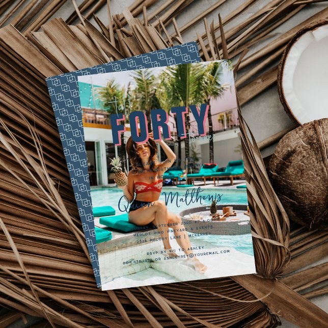 Convite Fale 40 comigo | ANIVERSÁRIO DE 40 ANOS (Criador carregado)