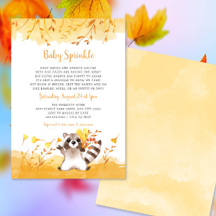 Convite Fall Baby Sprinkle, Gênero neutro