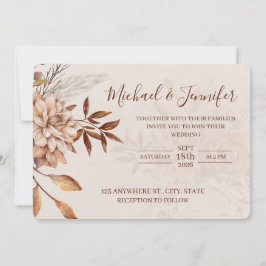 Convite Fall Beauty Wedding Invitations