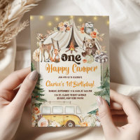 Fall Boho Woodland Forest Feliz Aniversário do Cam