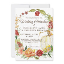 Fall Burgundy Floral White Pumpkin Wreath Casament