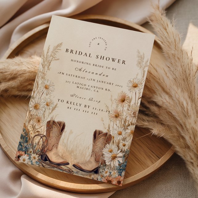 Convite Fall Country Floral Bridal Shower (Criador carregado)