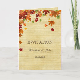 Convite Fall Deixa Casamento Russo