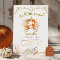 Fall Dourado Pink Princess Pumpkin Carruagem Anive