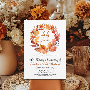 Convite Fall Floral Garland do 44 Casamento
