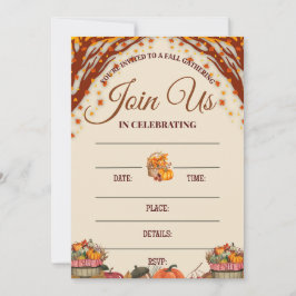 Convite Fall Gathering Celebration Design