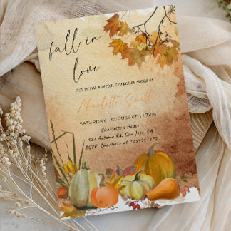 Convite Fall in Love Bride-to-Be Party