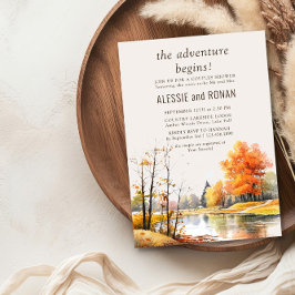 Convite Fall Lake Adventure inicia Chá de Casais