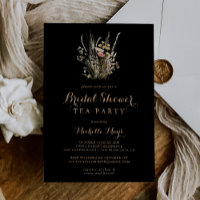 Fall Meadow Wild Floral Chá de panela Tea Party