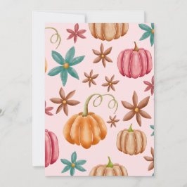 Convite Fall Pumpkin Spice Halloween Ação de Graças