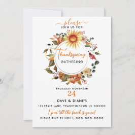 Convite Fall Wreath Sunflower Thankington