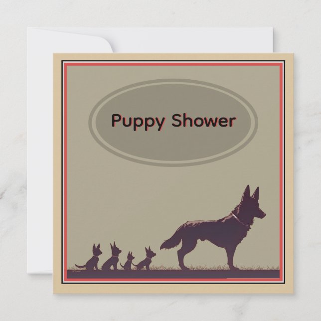 Convite Família Cachorro Belga (Frente)