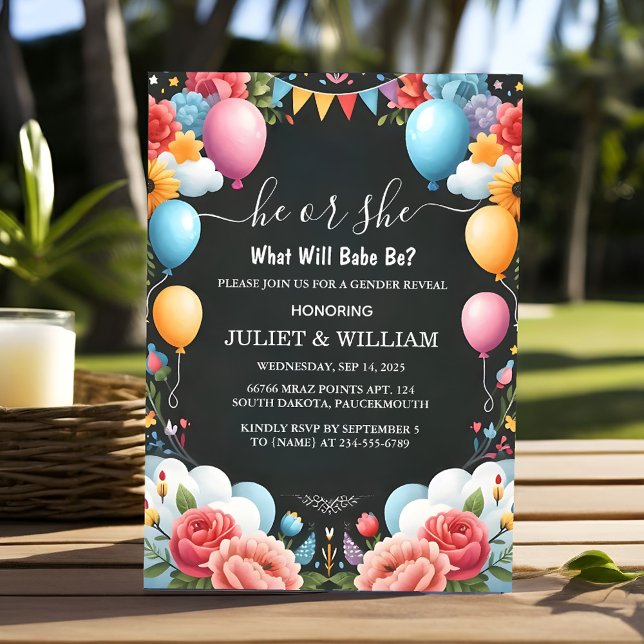 Convite Família De Nuvens Diversão Em Espanhol Revelação D (Criador carregado)