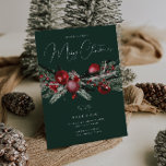 Convite Família Elegante ou Festa de Natal do Office Verde<br><div class="desc">Convite Verde para Festa do Dia de Natal da Elegante Ver coleção correspondente em Niche e Nest Store</div>