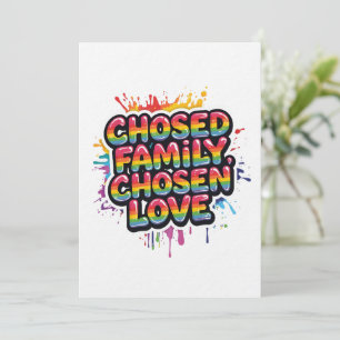 Convite Família Escolhida Amor Escolhido – Orgulho LGBTQ+
