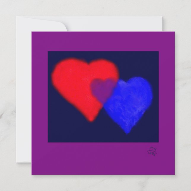 Convite "Família" Pai, Mãe e Criança por Miriam Kilmer (Frente)