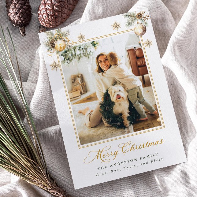 Convite Family Christmas Photo Card (Criador carregado)