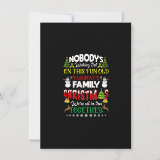 Convite Family Christmas we are all in this together Merry