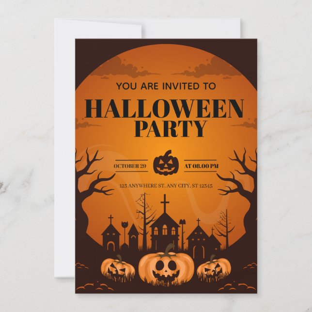 Convite Family Costume Party Invite | Fun & Editable Card (Frente)