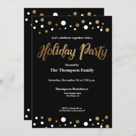Convite Family Holiday Christmas Party invitation