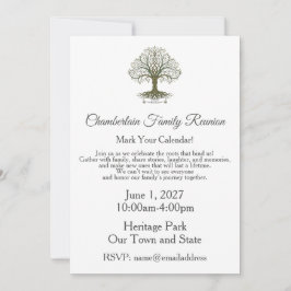 Convite Family Reunion Celebration Invitation