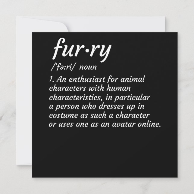 Convite Fandom Fandom Furries - Design (Frente)