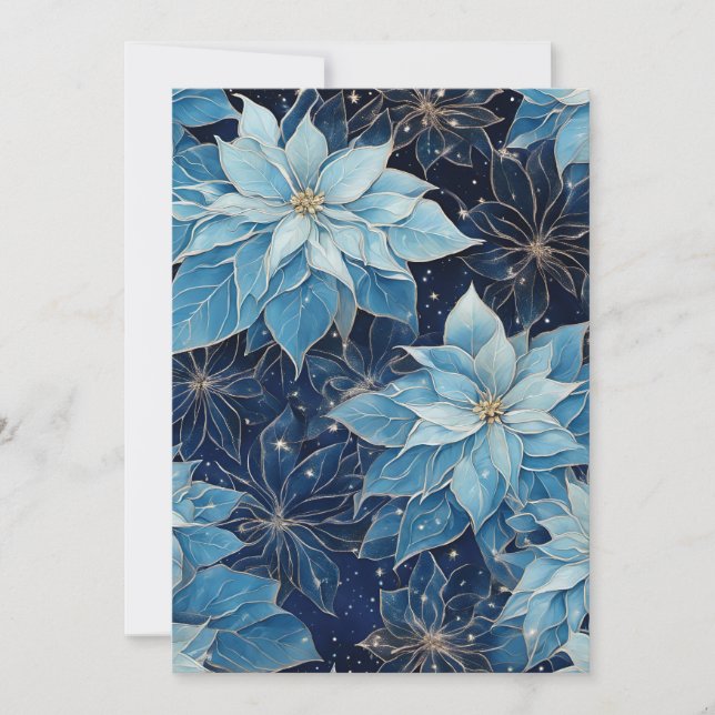 Convite Fantasia Azul Poinsettia (Frente)