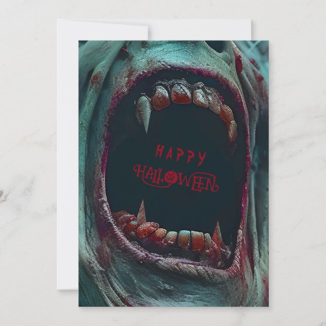CONVITE   FANTASIA DE MONSTRO ASSUSTADOR DE HALLOWEEN PARA (Frente)