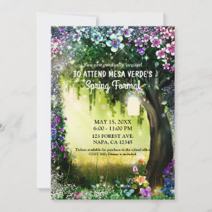 Convite Fantasia Floresta Encantada Prom