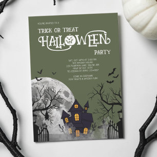 Convite Fantasia Infantil de Halloween para Doce ou Traves