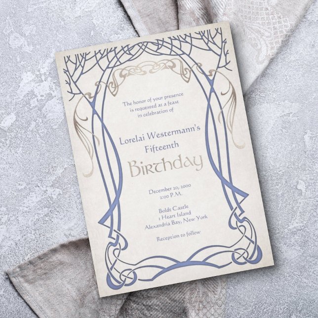 Convite Fantasia Medieval Qualquer Aniversário De Idade (Criador carregado)