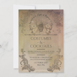 Convite Fantasias de Halloween Vitorianas Góticas & Coquet