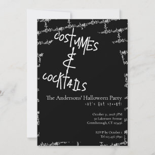 Convite Fantasias e Coquetéis Halloween