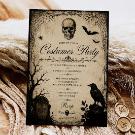 Convite Fantasias Vintage Adulto Festa de Halloween