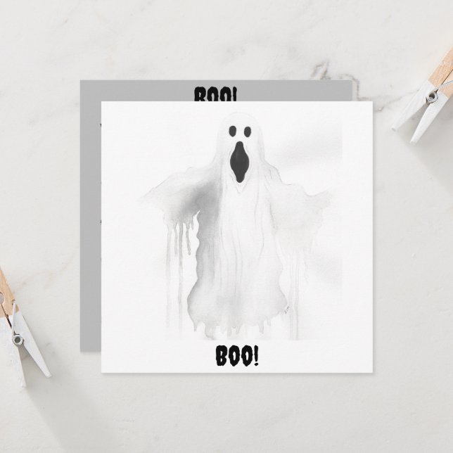 Convite Fantasma Assustador (Frente/Verso In Situ)