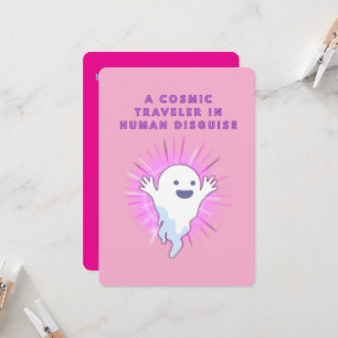 Convite Fantasma Bonito - Um viajante cósmico Eu sou disfa