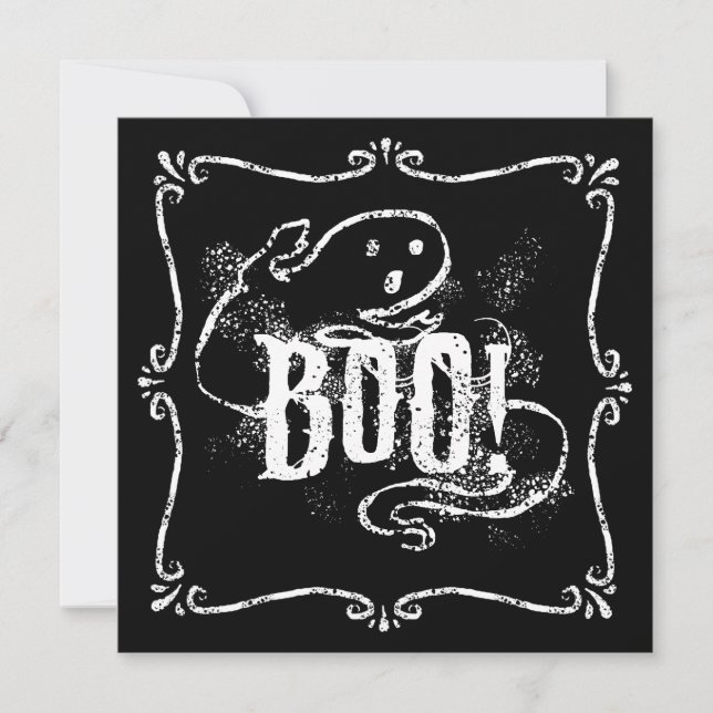 Convite Fantasma Boo (Frente)