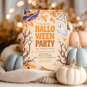 Convite Fantasma do Aniversário de criança de Halloween