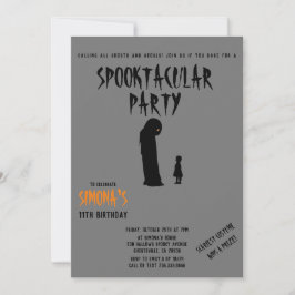 Convite Fantasma e Criança do Dia das Bruxas de Spooktacul