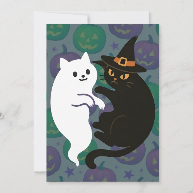 Convite Fantasma e Dupla de Gata Bruxa (Frente)