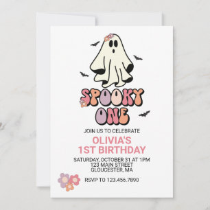 Convite Fantasma Groovy Um Espetacular Aniversário de Hall