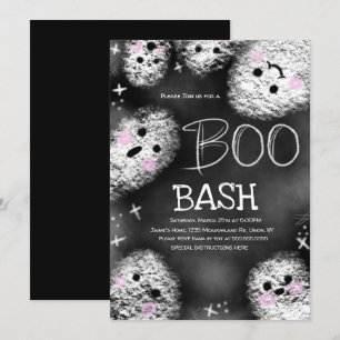Convite Fantasmas de Lousa Fantasia de Halloween Aniversár