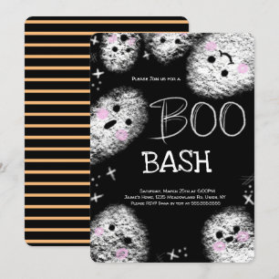 Convite Fantasmas de Lousa Fantasia de Halloween Aniversár