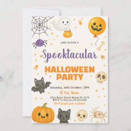 Convite Fantasmas, Morcegos e Batidos ou Trick-or-Treat Ba