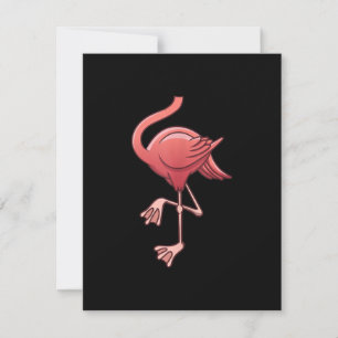 Convite Fantástico Traje de Flamingo Sem Cabeça para Hallo