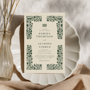 Convite Fantasy Medieval Celtic Knot Weditation