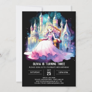 Convite Fantasy Princess Birthday