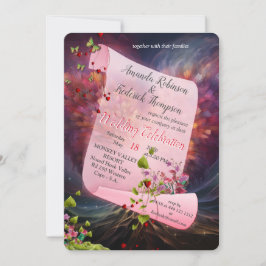 Convite Fantasy Realms of Magic Scenery design Invitation