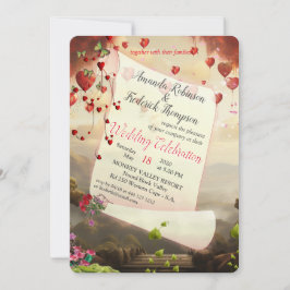 Convite Fantasy Realms of Magic Scenery design Invitation